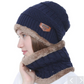 Knitted Neck-Warming Beanie 2-Piece Set