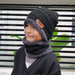 Knitted Neck-Warming Beanie 2-Piece Set