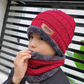 Knitted Neck-Warming Beanie 2-Piece Set