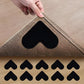 Heart-Shaped Reusable Non-Slip Rug Grippers