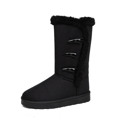 Women's Ultra-Warm Faux Fur Lined Mid-Calf Snow Boots