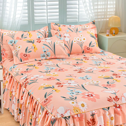📢📢50% discount!! ⏰ 3-piece ruffled bed skirt set 🛏️