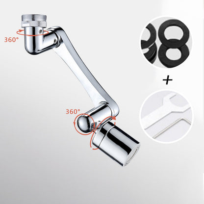 Multi-functional Splash-Proof Faucet Extender with Swivel Arm