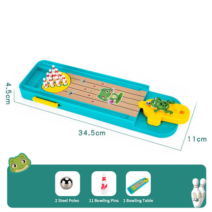 Tabletop Finger Frog Bowling Toys