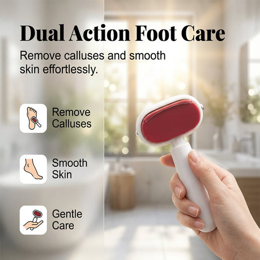 🥳2026 HOT SALE🥳💞50K+ SOLD! 🦶✨ BUY 2 GET 1 FREE! Double Sided Stainless Steel Foot Scraper – Scraper + fine file in one, removes tough calluses & smooths heels. From £6.99 – pro-grade, rust-proof, baby-soft feet at home! 💪🧖‍♀️