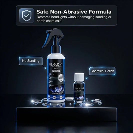 🥳2026 HOT SALE🥳💞50K+ SOLD!🚗💡 BUY 2 GET 1 FREE! Professional Car Headlight Restoration Kit – Removes yellowing & scratches instantly. No sandpaper, no tools – just spray & wipe! Save £££ on garage bills! ✨🔧