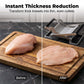 🥩Durable and Efficient Meat Press Tool – Food-Grade Material, Labor-Saving Design, Uniform Pressing, Perfect for Meat Tenderizing & Cooking 🍳
