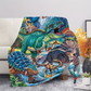 🔥NEW ARRIVAL LIMITED TIME OFFER🔥Vibrant Dinosaur Print Flannel Throw Blanket