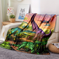 🔥NEW ARRIVAL LIMITED TIME OFFER🔥Vibrant Dinosaur Print Flannel Throw Blanket