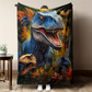 🔥NEW ARRIVAL LIMITED TIME OFFER🔥Vibrant Dinosaur Print Flannel Throw Blanket