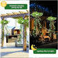 🍃💡Solar Hanging Basket Light with Artificial Greenery – Waterproof Warm White LED🔥