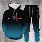 Men’s gradient-coloured tracksuit – hooded top and tracksuit bottoms