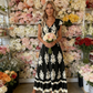 🥳SUMMER HOT SALE🥳💞50K+ SOLD!💥50% OFF! 🔥Women's V-Neck Baroque Print Flowy Maxi Dress☀️Delivered within 5 working days👜