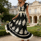 🥳SUMMER HOT SALE🥳💞50K+ SOLD!💥50% OFF! 🔥Women's V-Neck Baroque Print Flowy Maxi Dress☀️Delivered within 5 working days👜