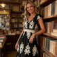 🥳SUMMER HOT SALE🥳💞50K+ SOLD!💥50% OFF! 🔥Women's V-Neck Baroque Print Flowy Maxi Dress☀️Delivered within 5 working days👜