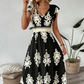 🥳SUMMER HOT SALE🥳💞50K+ SOLD!💥50% OFF! 🔥Women's V-Neck Baroque Print Flowy Maxi Dress☀️Delivered within 5 working days👜