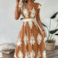 🥳SUMMER HOT SALE🥳💞50K+ SOLD!💥50% OFF! 🔥Women's V-Neck Baroque Print Flowy Maxi Dress☀️Delivered within 5 working days👜