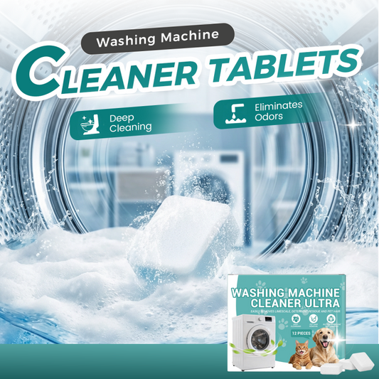 📢 50% off! 🛡️ Cleaning tablets specifically designed for washing machines, ideal for areas with prolonged periods of rain.