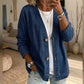 🥳 Free delivery, delivered within 5 working days 🥳 Women's Classic Button Front Denim Jacket – V-Neck, Breathable Fabric & Relaxed Fit 💙