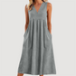 ⚡50K+ SOLD! Almost Gone💥Women's Casual V-Neck Sleeveless Midi Dress