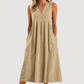 ⚡50K+ SOLD! Almost Gone💥Women's Casual V-Neck Sleeveless Midi Dress