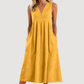 ⚡50K+ SOLD! Almost Gone💥Women's Casual V-Neck Sleeveless Midi Dress