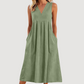 ⚡50K+ SOLD! Almost Gone💥Women's Casual V-Neck Sleeveless Midi Dress