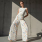 Women's Floral Print Wide-Leg Pants