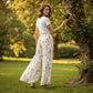 Women's Floral Print Wide-Leg Pants