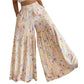 Women's Floral Print Wide-Leg Pants