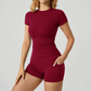 🌸Women's High-Stretch Top and Shorts Set🌸Delivered within five working days