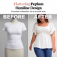 💥Free delivery, delivered within 5 working days 🥳Women's Plus Sweetheart Neck Top