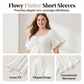 💥Free delivery, delivered within 5 working days 🥳Women's Plus Sweetheart Neck Top