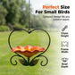 🎁Heart-Shaped Floral Bird Feeder💝Buy two, get free delivery!