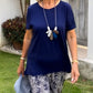 Solid Color Top + Tie-Dye Pants Set，Delivered within five business days.