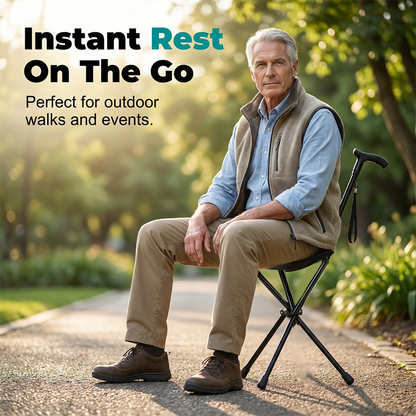🔥Folding Walking Cane with Seat