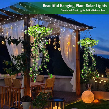 🌿49% OFF! Solar Hanging Grass Light – Realistic Foliage, Warm White, IP65 ✨