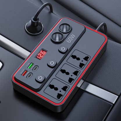 🔥Hot Sale🔥Multifunctional Car Charger with AC Outlets & USB