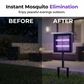 🎁Free Shipping☀️Solar Outdoor Bug Zapper – Covers Patio & Garden, Auto Light Sensor, Rechargeable Battery. Mosquito-Free Nights! 🌙✅