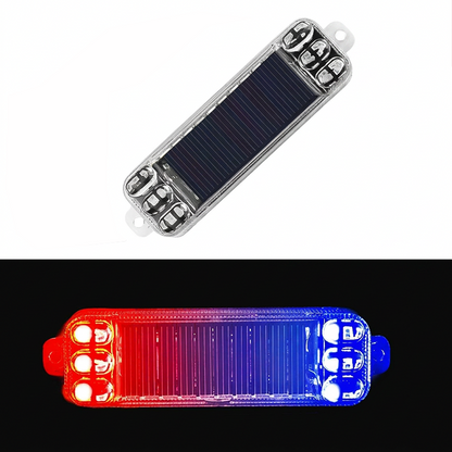 Solar-Powered LED Strobe Warning Light