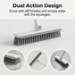 2-in-1 Grout & Corner Scrubber Brush with Squeegee