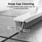 2-in-1 Grout & Corner Scrubber Brush with Squeegee