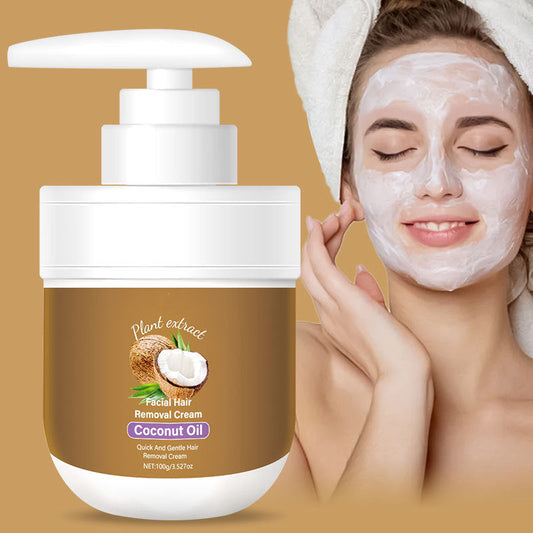 🔥Buy 2 Get 1 Free🎁Coconut Facial Hair Removal Cream