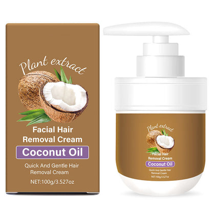 🔥Buy 2 Get 1 Free🎁Coconut Facial Hair Removal Cream