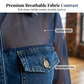 👕Women's Mesh Patchwork Denim Top– Elegant Tailored Waist Chic Top✨