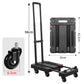 🚛 Foldable Hand Truck | 150 kg Load Capacity 💪 | Quiet PU Wheels 🔇 | Telescopic Handle & Safety Lock 🔒 | Compact & Space-Saving 📦