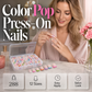 🥳2026 HOT SALE🥳💞50K+ SOLD!💅✨ 50% OFF!🎁 Color Pop Press-On Nails