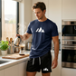 👕 Men's Short-Sleeve T-Shirt & Shorts Set with Drawstring – Comfortable, casual, and perfect for summer, leisure, and sports ☀️✨