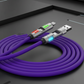 🚗 4-in-1 LED Light-Up Charging Cable for Fast Charging, Data Transfer and Car Screen Mirroring