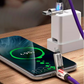 🚗 4-in-1 LED Light-Up Charging Cable for Fast Charging, Data Transfer and Car Screen Mirroring